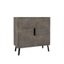 Hanah Home Darien - Gordion Marble, Black Wood